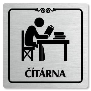 Čítárna, 118x118mm, stříbrná, Texas